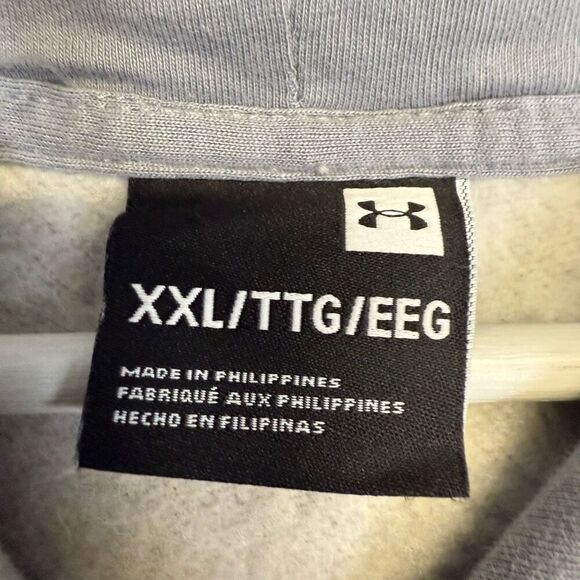 Under Armour Men's Size 2XL XXL Grey Pullover Hoodie Sweatshirt Athletic - Picture 3 of 7